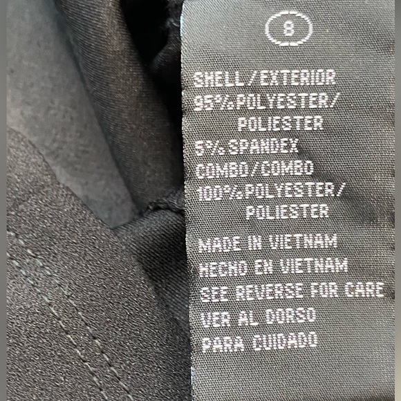 Addison Bodycon Black midi dress faux Leather 3/4 Sleeve womens 8 Stretch 21F850 - Picture 13 of 15